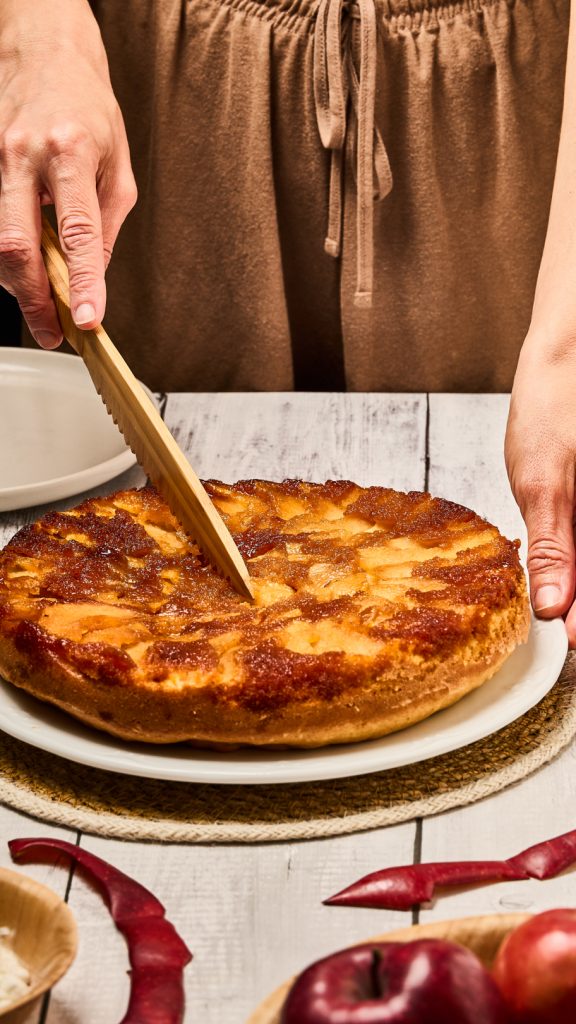 Tarta casera en fotografía gastronómica en Valencia.