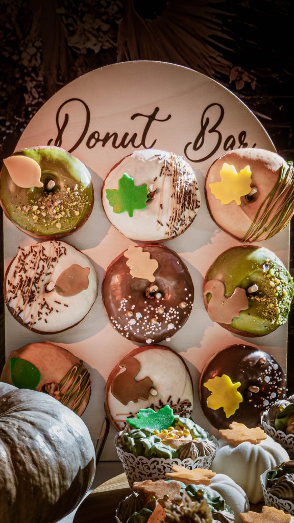 banco de donuts otoñal